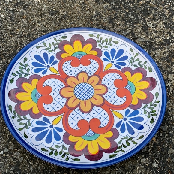 2 CERTIFIED NANCY GREEN SERAPE Rectangle Platter - Picture 2 of 5